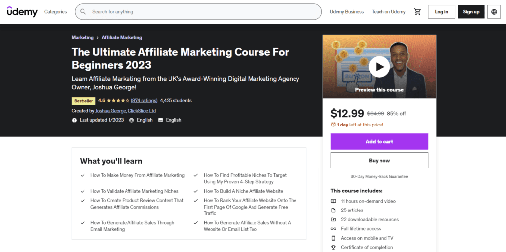 The Ultimate Affiliate Marketing Course For Beginners 2023
