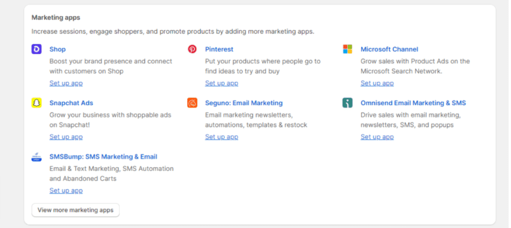 Shopify Marketing Apps Shopify Marketing Apps