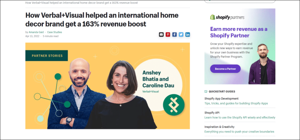 Shopify case studies Shopify case studies