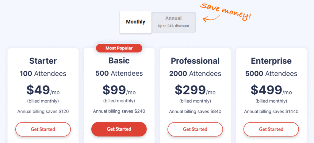 WebinarJam Pricing