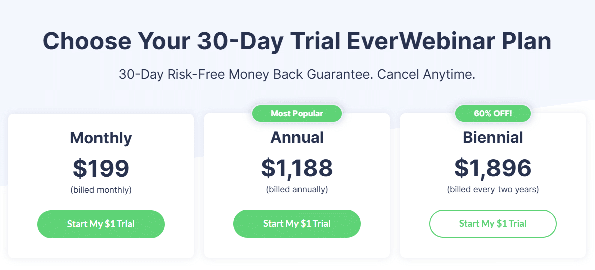 Choose A Trial on EverWebinar Choose A Trial on EverWebinar