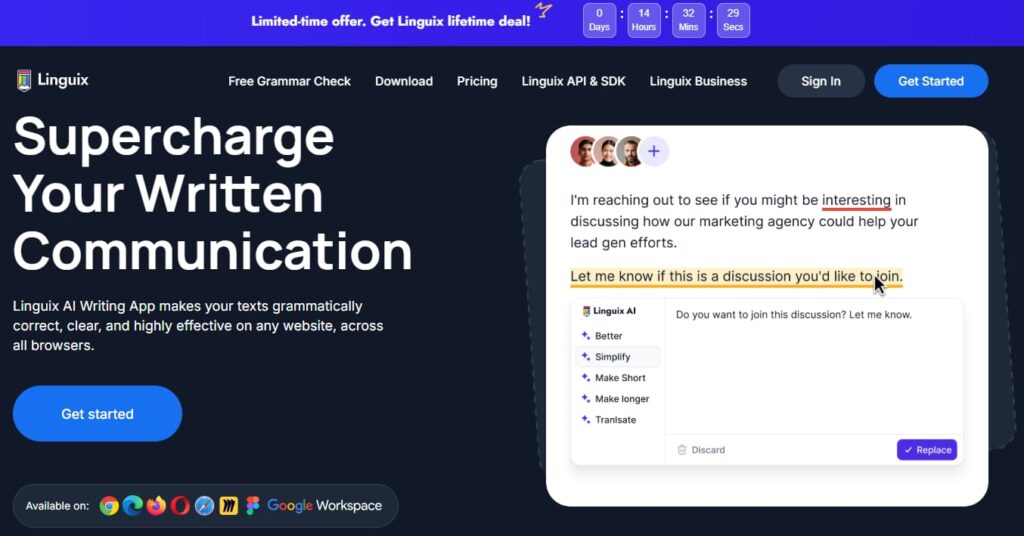 Linguix Homepage Linguix Homepage