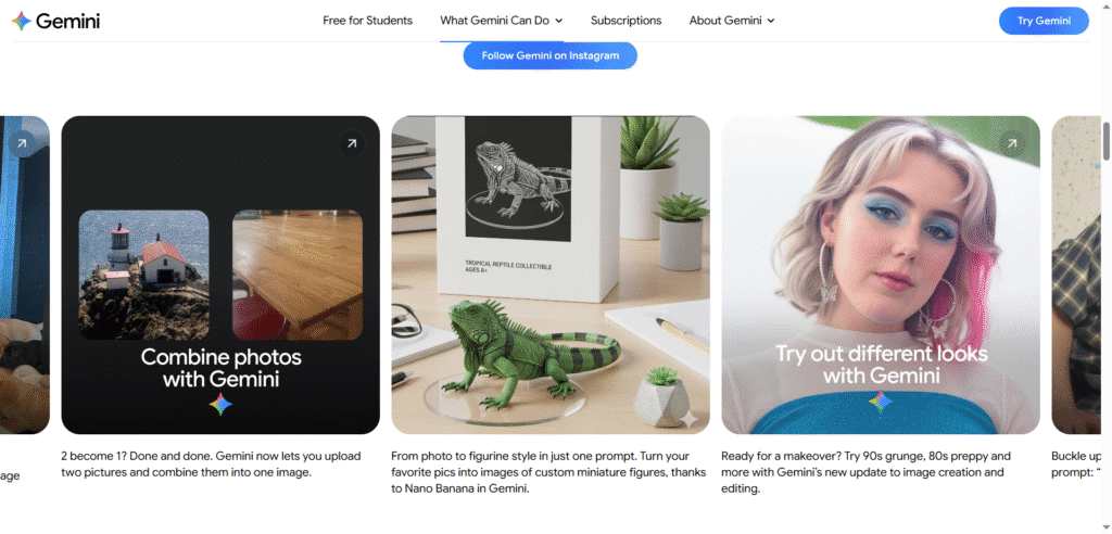 Nano Banana – Gemini AI image generator and photo editor