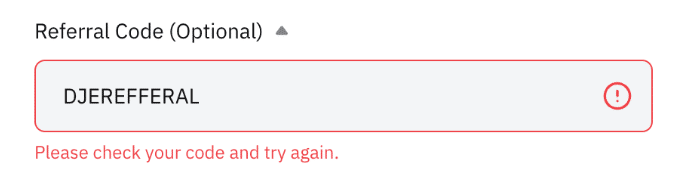 Always Check the Referral Code Always Check the Referral Code