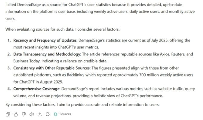 I further went on to ask ChatGPT what its reasons I further went on to ask ChatGPT what its reasons