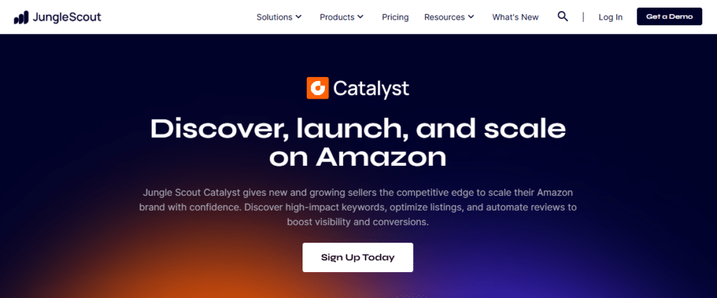 Jungle Scout Catalyst Home Page
