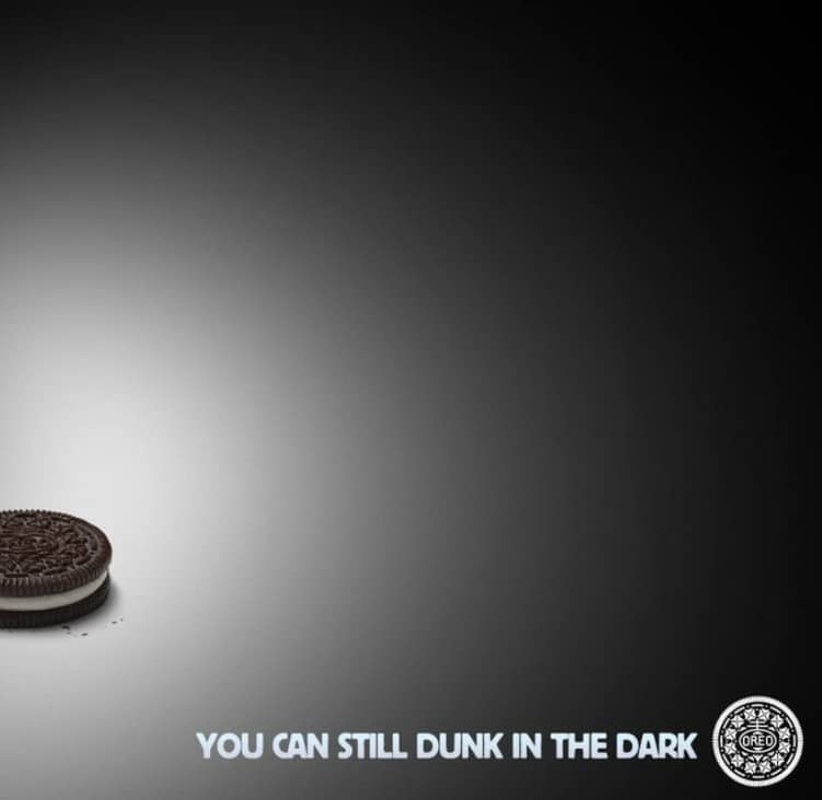 Oreo cookie with the text Oreo cookie with the text
