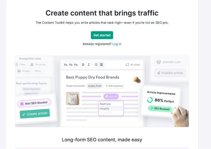 SEMRush Content Toolkit is used by 10 million marketers SEMRush Content Toolkit is used by 10 million marketers
