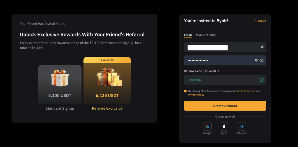 Sign up on Bybit Sign up on Bybit