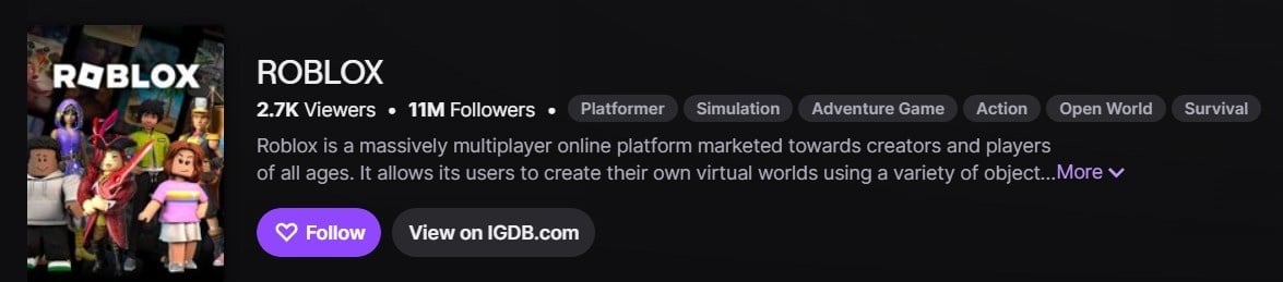 Twitch - Roblox Twitch - Roblox