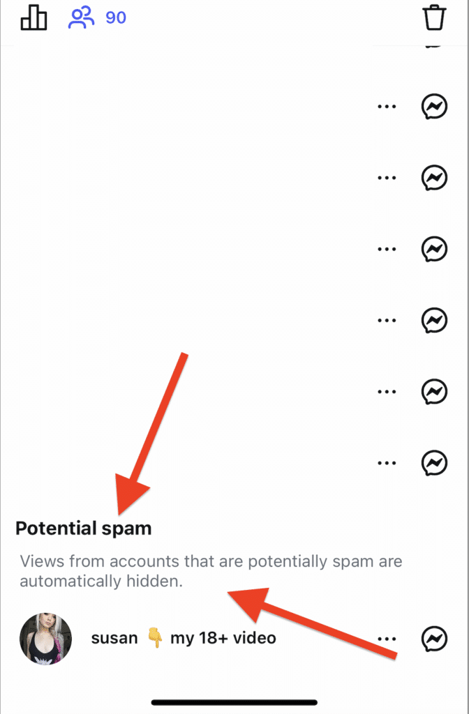 Spam accounts on Instagram Spam accounts on Instagram