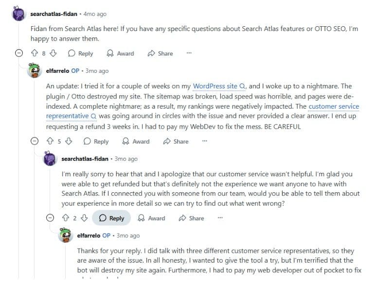 User on Reddit even mentions such an incident User on Reddit even mentions such an incident
