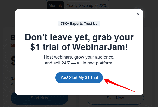 WebinarJam Trial Offer WebinarJam $1 Trial