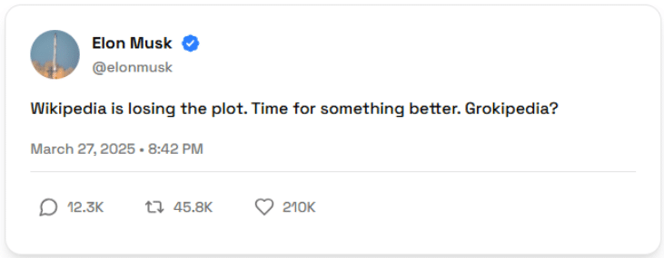 Elon Musk Created Grokipedia Elon Musk Created Grokipedia