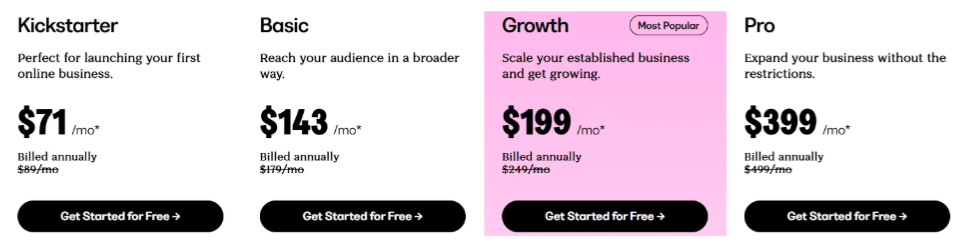 Kajabi Pricing Plans Kajabi Pricing Plans