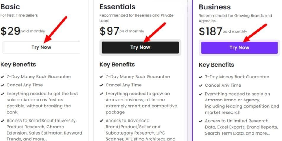 SmartScout Monthly Pricing Plans SmartScout Monthly Pricing Plans