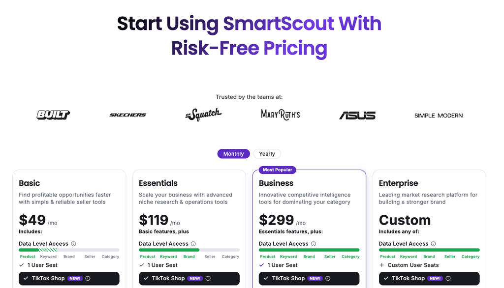 Smartscout pricing