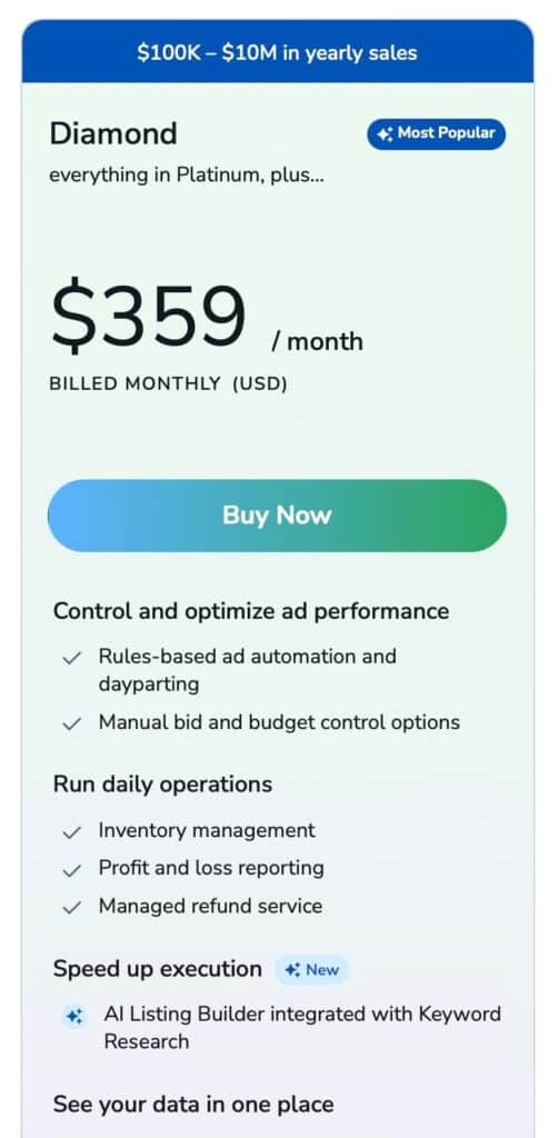 Helium 10 Diamond Plan Helium 10 Diamond Plan