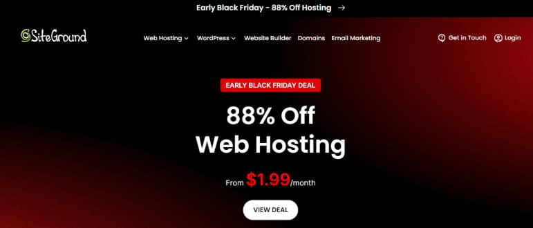 SiteGround — Up to 88% OFF SiteGround — Up to 88% OFF