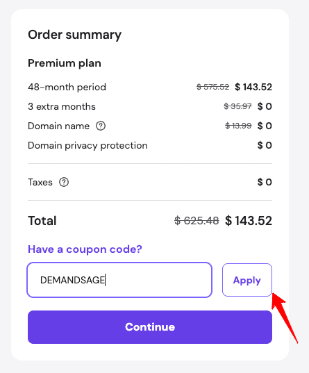 Enter the coupon code Enter the coupon code