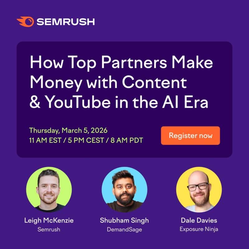 Semrush Webinar with Leigh McKenzie