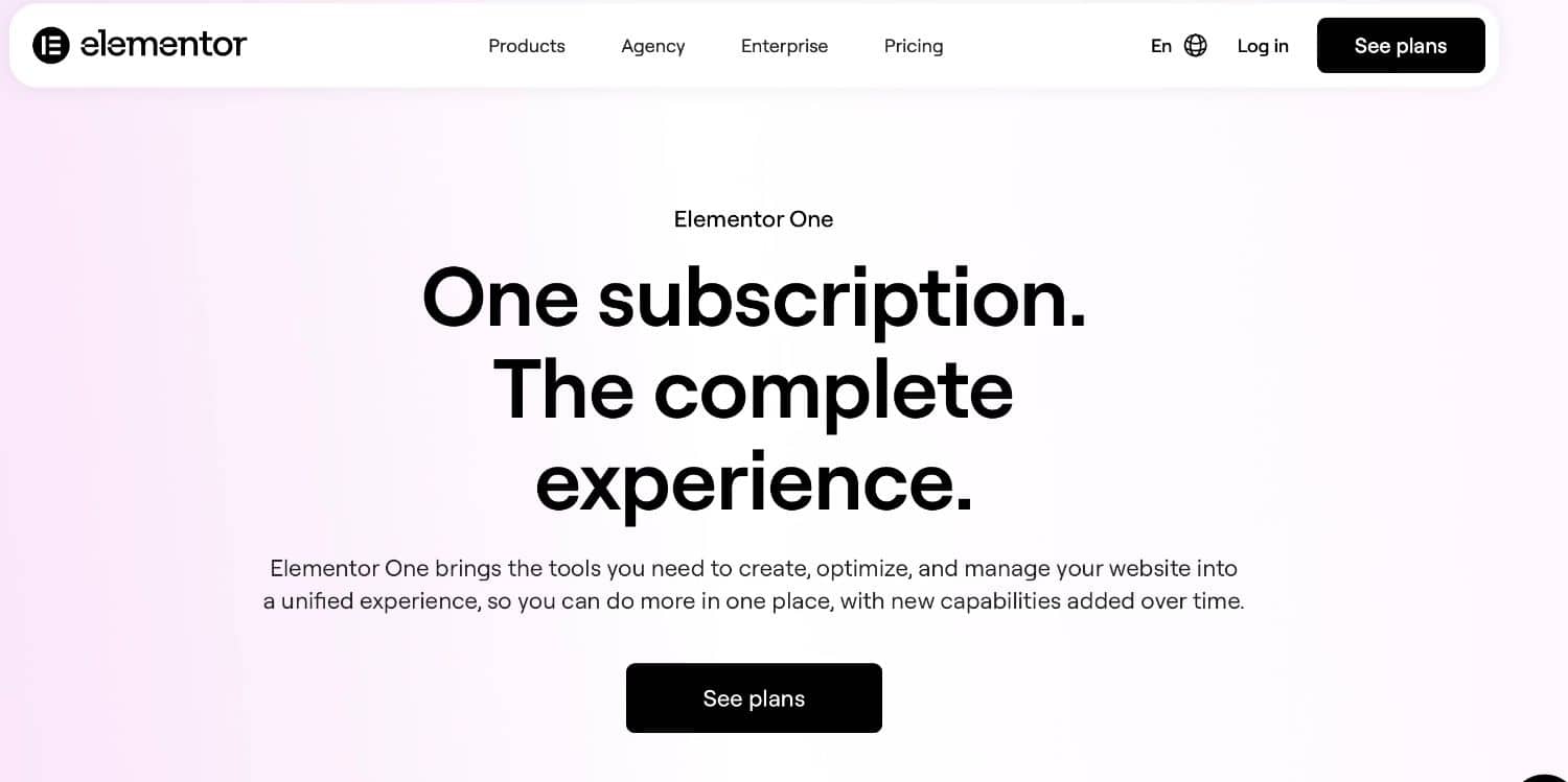 Elementor One Elementor One