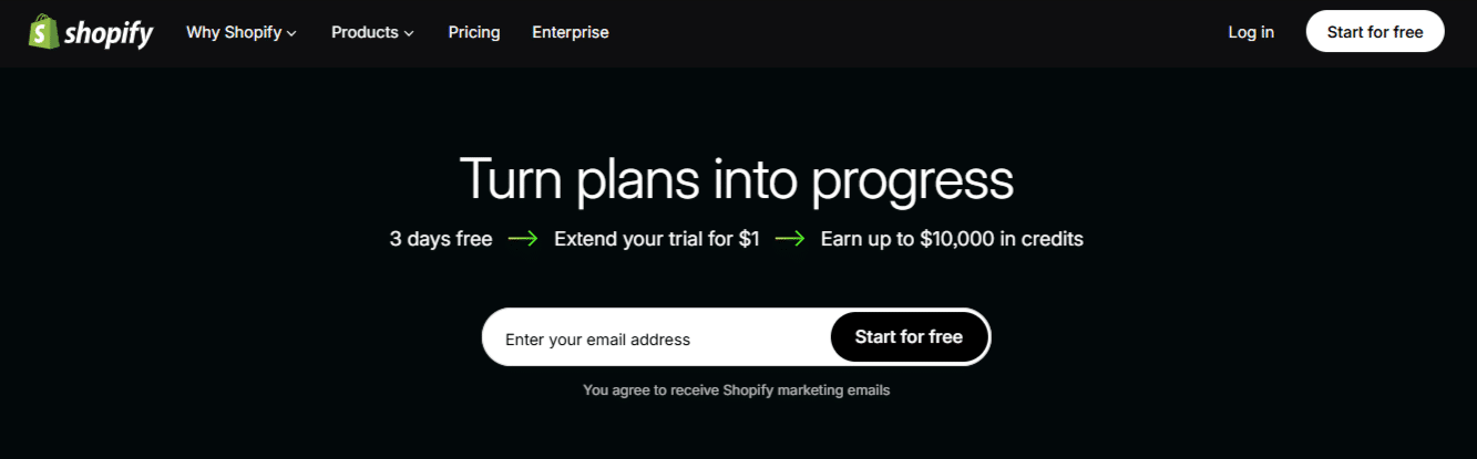 Shopify 3 Months Trial Shopify 3-Month Trial