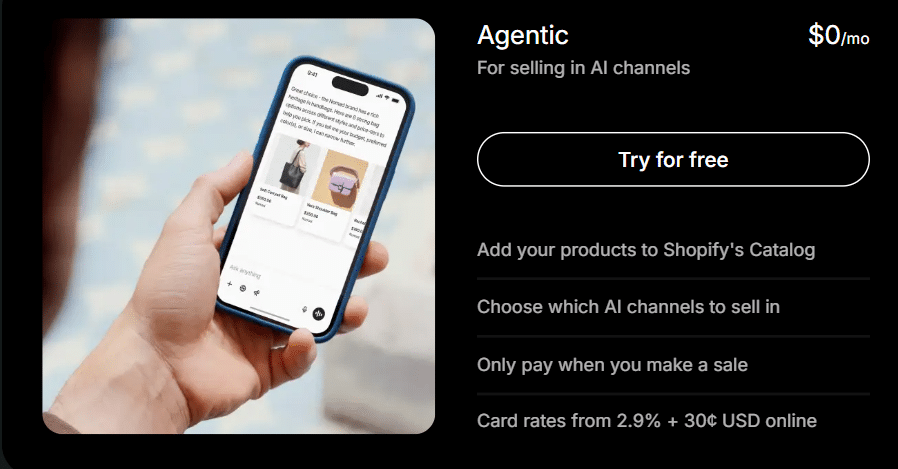 Shopify Agentic Plan