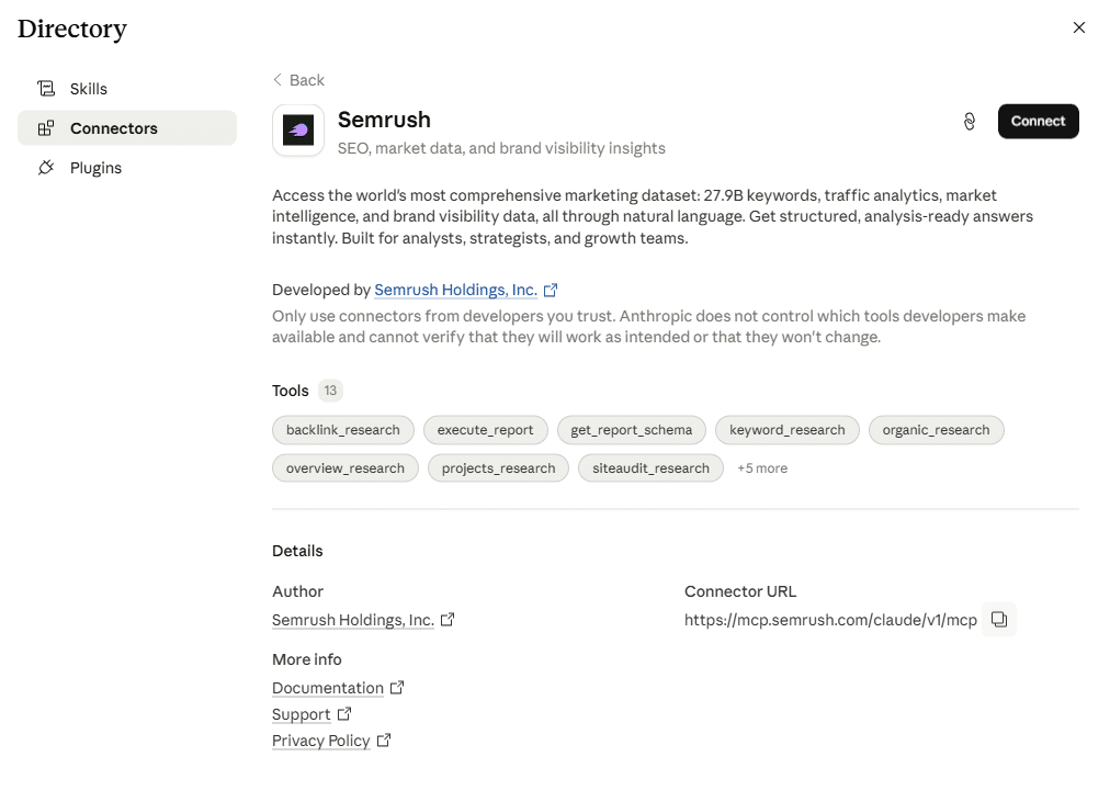 Semrush MCP Server