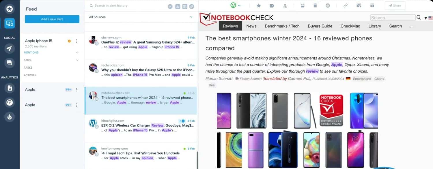 The core thing Mention does is find mentions of your brand