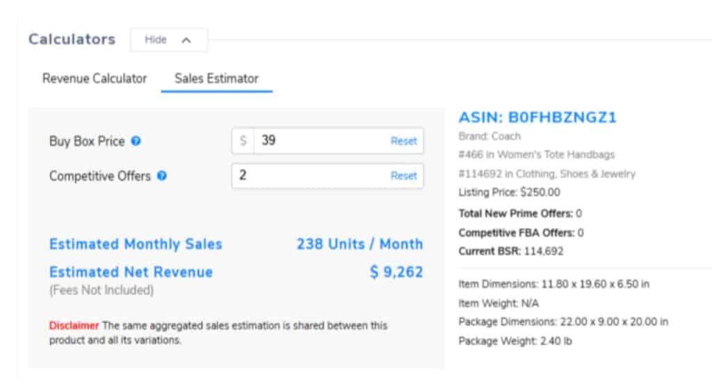 Helium 10 Sales Estimator Helium 10 Sales Estimator