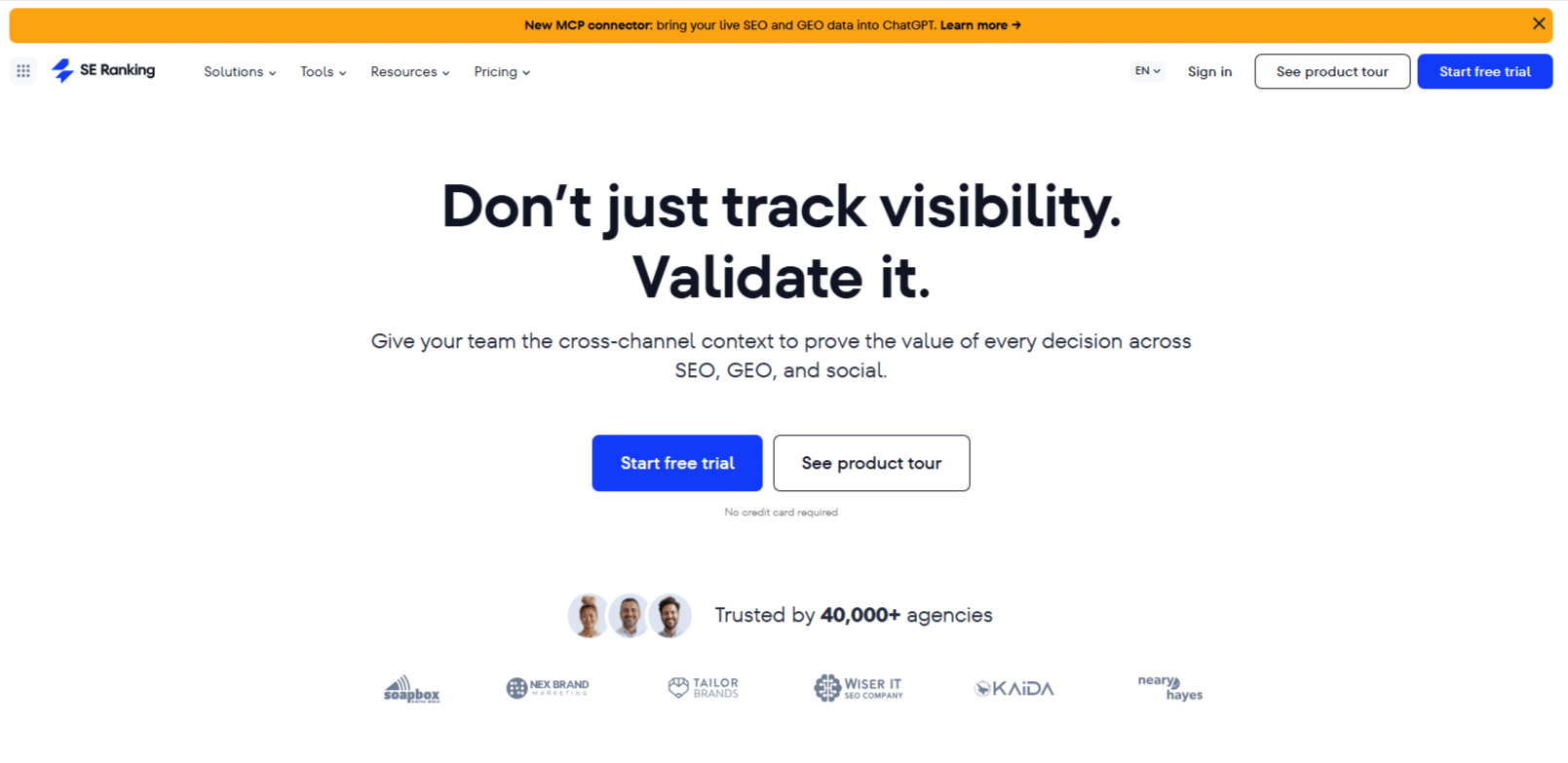 SE-Ranking SE Ranking Homepage