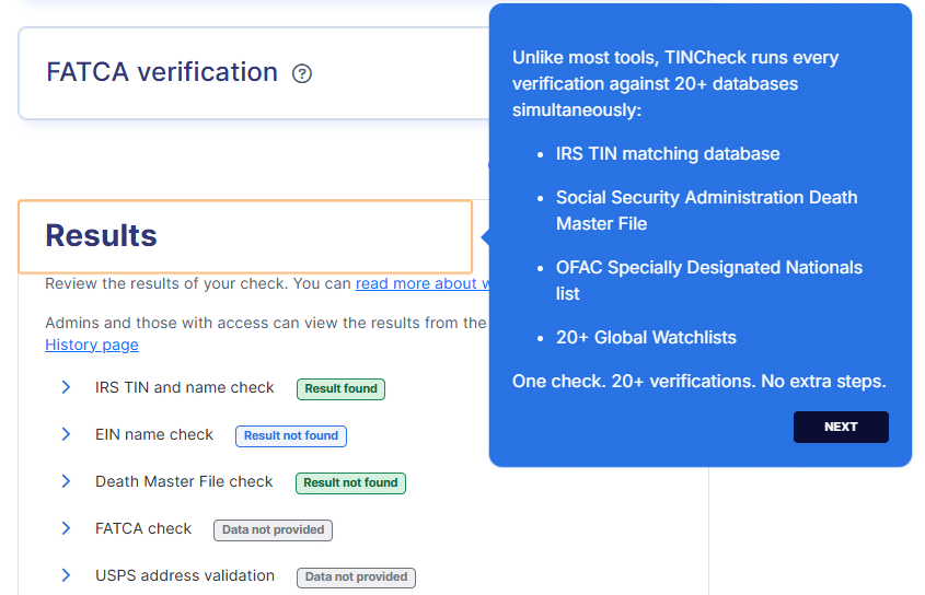 TINCheck 20+ Checklists in One Check