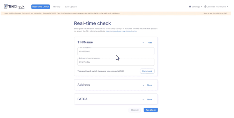 TINCheck by Sovos TINCheck by Sovos