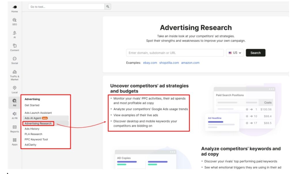 Check Advertising Research Tool Check Advertising Research Tool