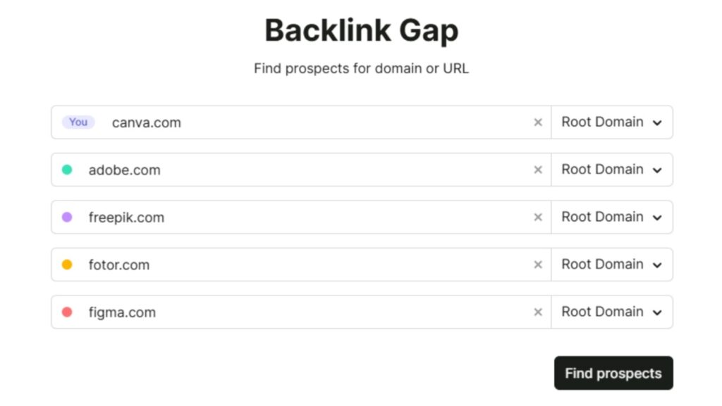 Compare Backlink Gap With Your Competitors Compare Backlink Gap With Your Competitors
