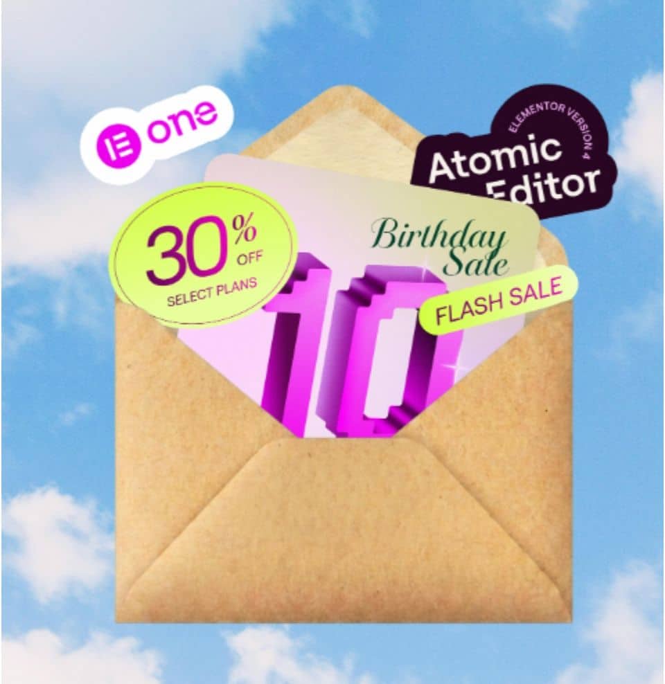 Elementor Birthday Sale Elementor Birthday Sale