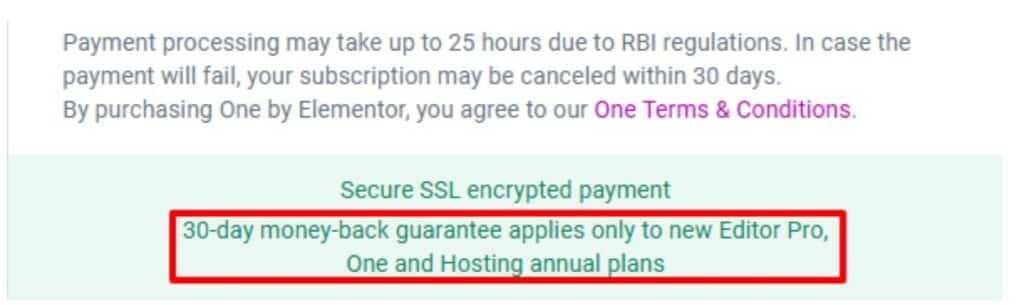 Elementor Refund Policy Elementor Refund Policy