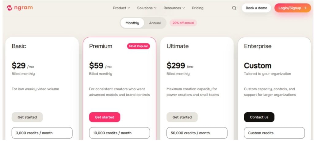 ngram Pricing Plans ngram Pricing Plans