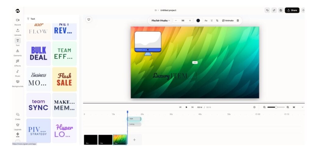 ngram Screen Recording Magic Edit Feature ngram Screen Recording Magic Edit Feature