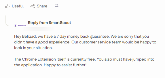 Reply From SmartScout Reply From SmartScout