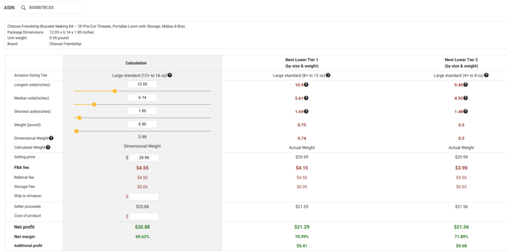 SmartScout FBA Calculator SmartScout FBA Calculator